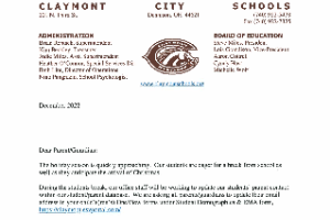 Parent Email Update Letter