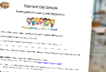 Kindergarten Registration