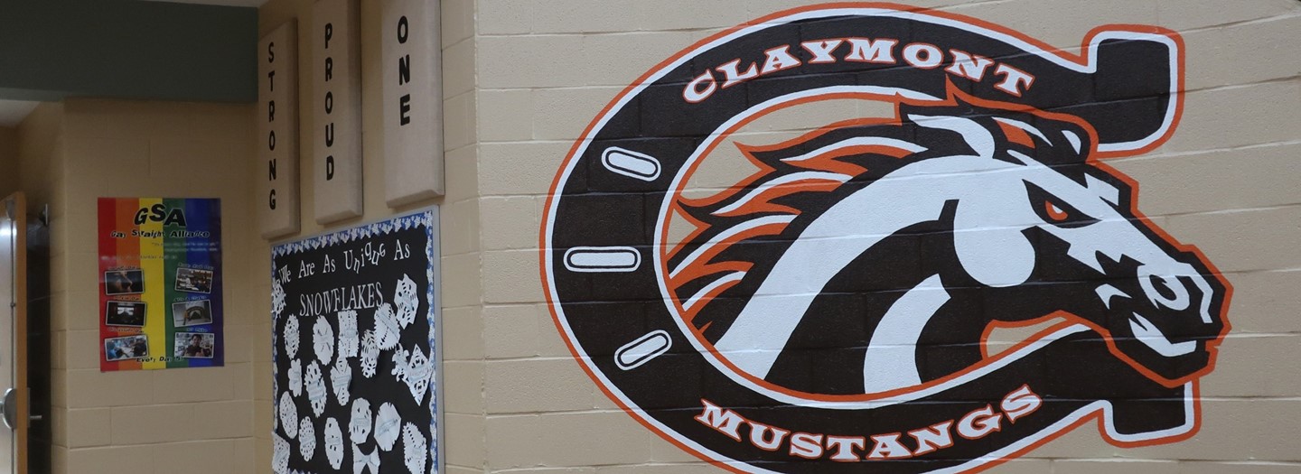 Claymont Mustangs Wall